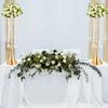 Luxurious Acrylic Crystal(21.9"/55.6cm H) 2Pcs Flower Stand Wedding Centerpieces on Floor