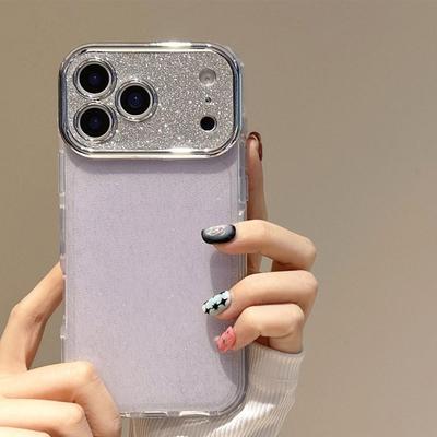 Glitter iPhone 17 Pro Max Case with All-Inclusive Lens, Compatible with Apple 15 Pro and 16 Models.