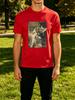 Unisexs Tee Retro Vintage Gangster Cats Gun And Cigarette Print Cotton Short Sleeve Male Streetwear Summer Daily Casual Outdoor Top