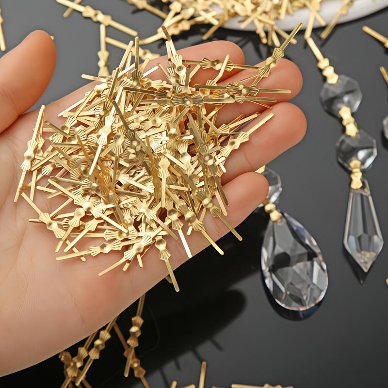 500 Connecteurs Cristal Papillon Crochets Métalliques pour Lustres en Cristal Pinces Papillon Polies Connecteurs Pendentifs Pièces de Fixation