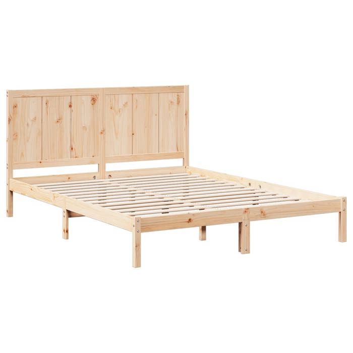 VidaXL Extra Long Bed Frames Without Mattress 140x210 Cm Solid Wood 3309243