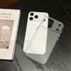 For iPhone 17 Pro PC Phone Case Corrugated Textured Protective Back Cover