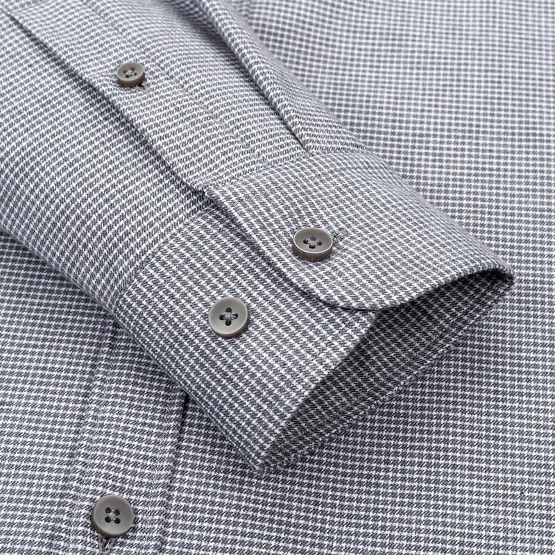 FIRS Men's Integrated Fleece Warm Cotton Shirt