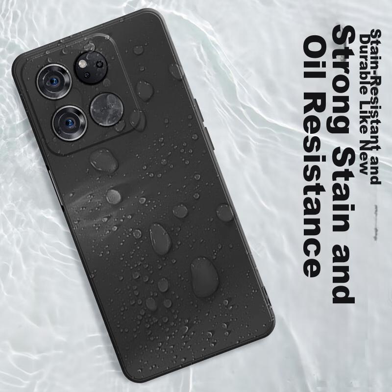 Phone Case for OnePlus Ace Racing Edition, for OnePlus Ace Racing Edition, Shockproof Silicone Lens Full Protection, Matte Finish - Midnight Black