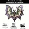 Halloween Colorful Bat Hanging Decoration Stained Glass 2D Flat Acrylic