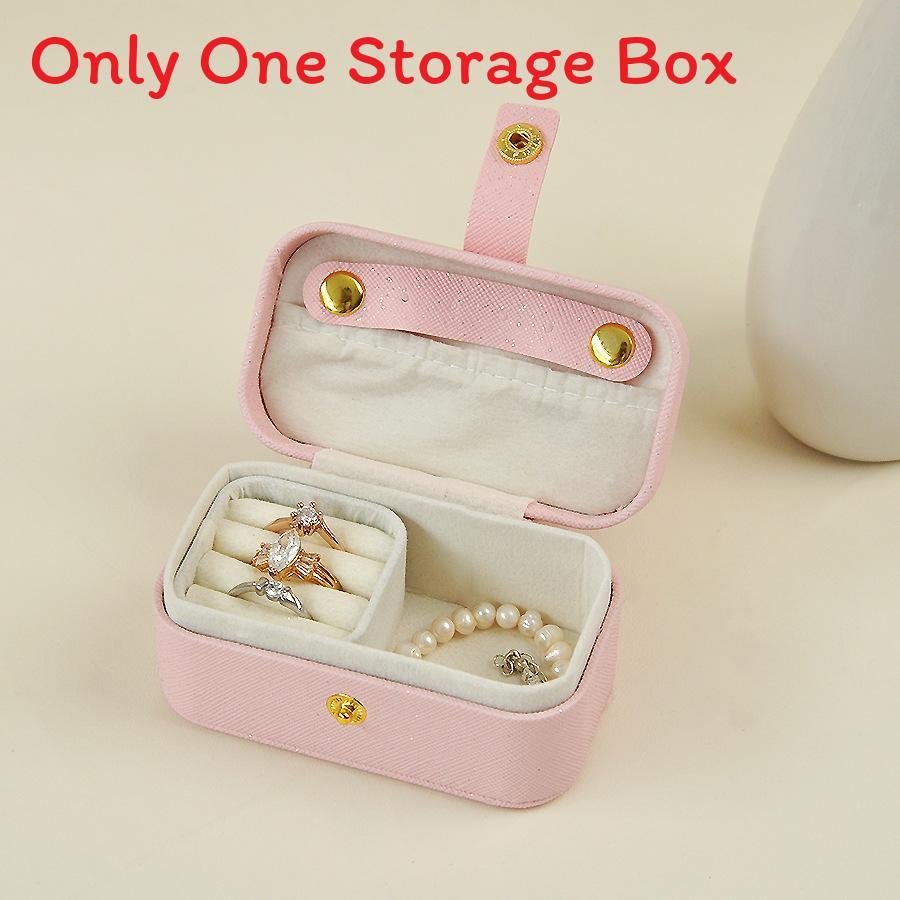 Minimalist Leather Jewelry Box For Earrings And Rings Portable Storage Organizer For Travel