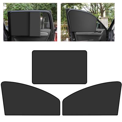 Magnetic Car Side Window Sunshade Cover Sun Visor Summer Protection Window Curtain for Front Rear Black Auto