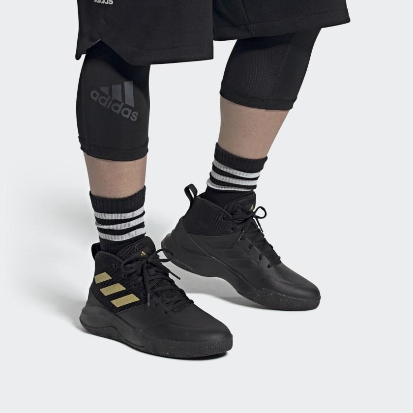 New adidas OwnTheGame Black Matte Gold FW4562