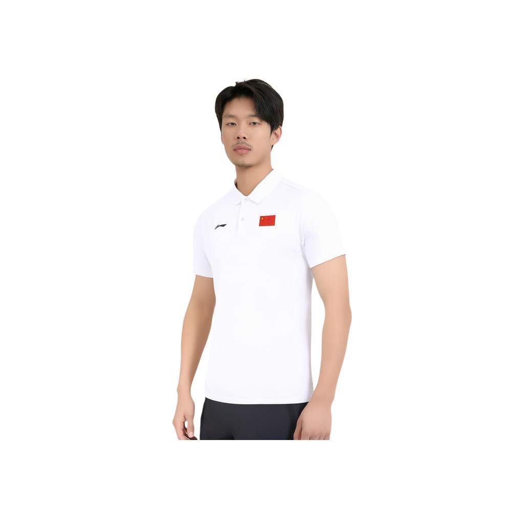 Li Ning Sportinis Laisvalaikio Paprastas Megztinis Patogus Universalus Kvėpuojantis Trumpomis Rankovėmis Polo Marškinėliai Vyriški Polo Marškinėliai APLV675-3