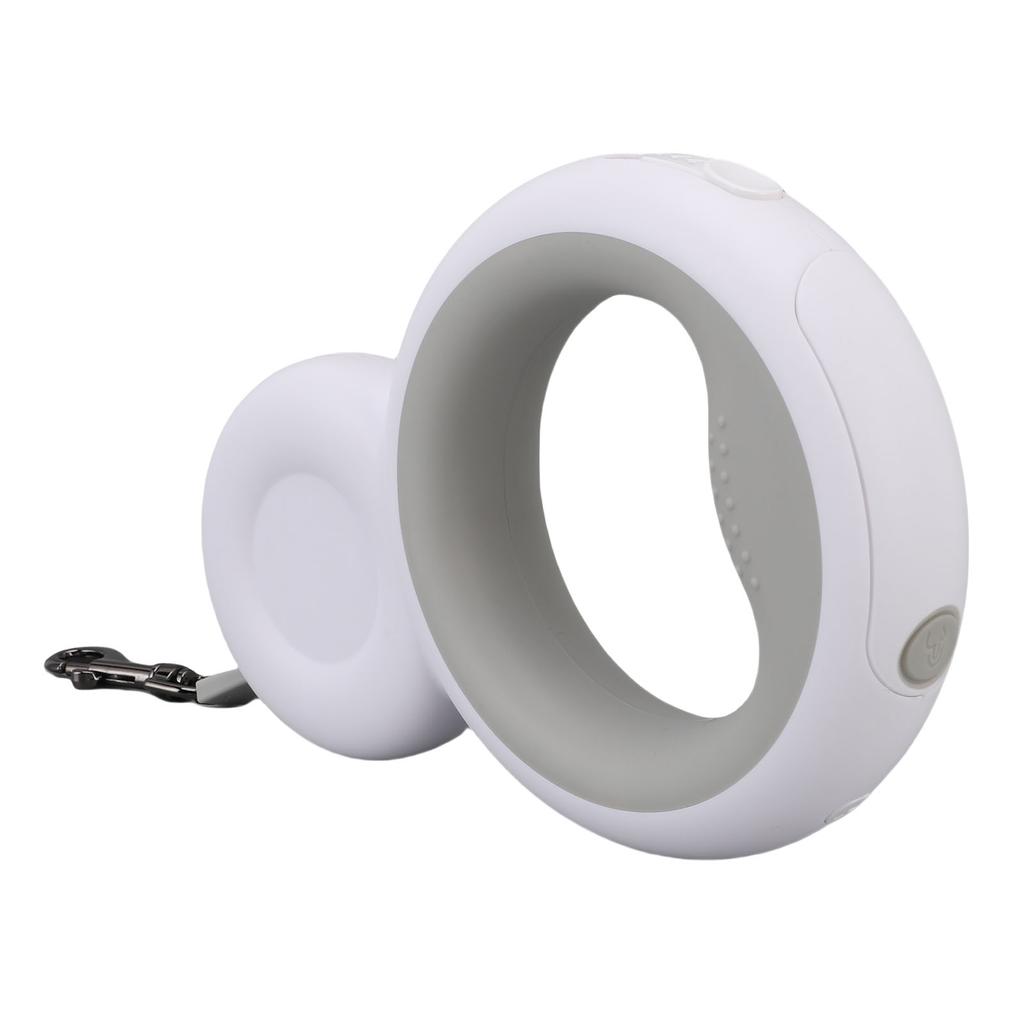 Retractable Dog Leash Built In Poop Bag Holder with LED Light Pet Walking Leash for Medium Dogs Up