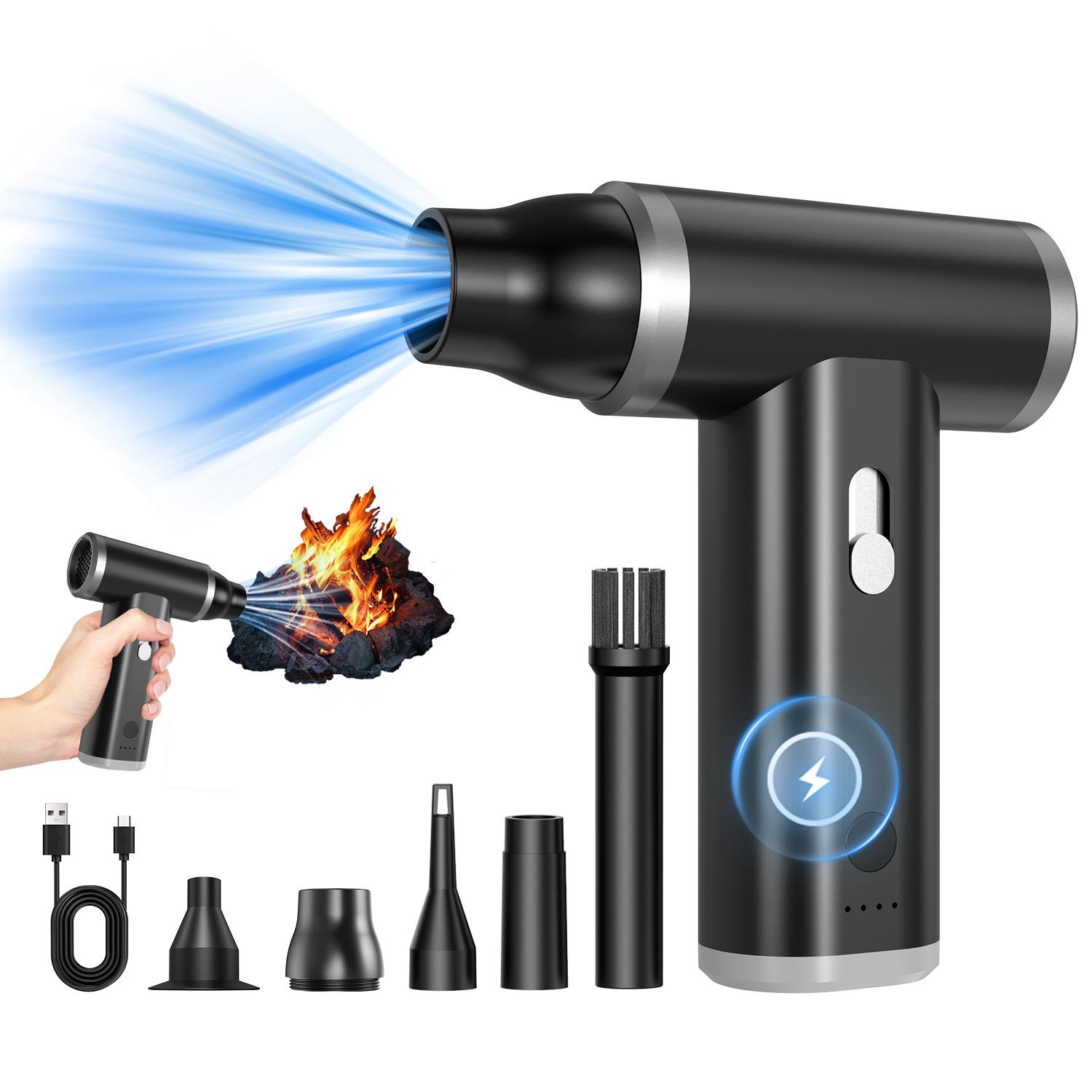 

Пылесос 110000 об/мин Портативная щетка-пыльник Бесщеточный двигатель Аккумуляторный воздуходув Ручной воздуходув для пыли Автомобильные пылесосы Воздушный насос чёрный