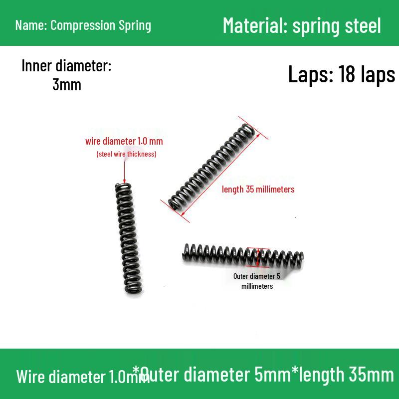 Heavy Duty Y-Type Compression Spring Shock Absorber, 1.0mm Wire Diameter, Outer Diameter 5-20mm.