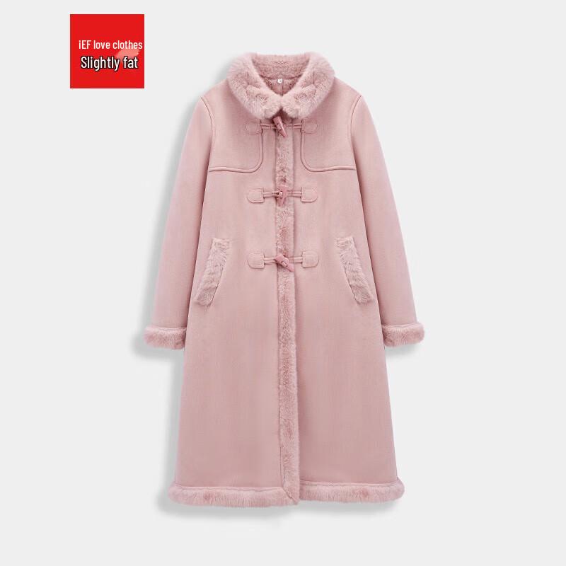 

Женское зимнее пальто IEF большого размера с подкладкой из искусственной замши XL