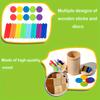 Wooden 3in1 Color Sorting Cup Color Sorting and Counting Game, Suitable for Birthday, Christmas Gift