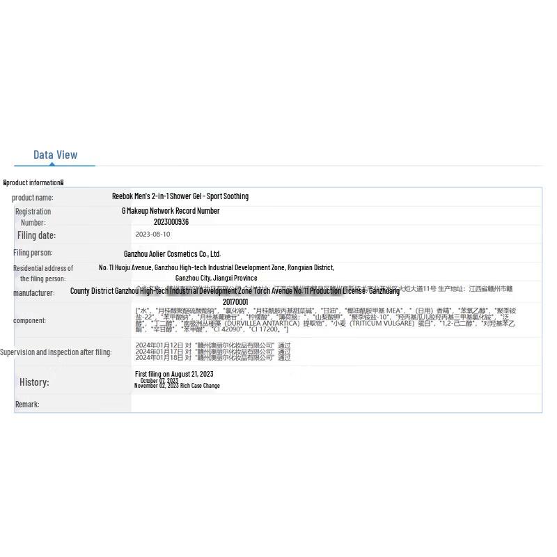 Reebok Men's 2-in-1 Sport Soothing Shower Gel