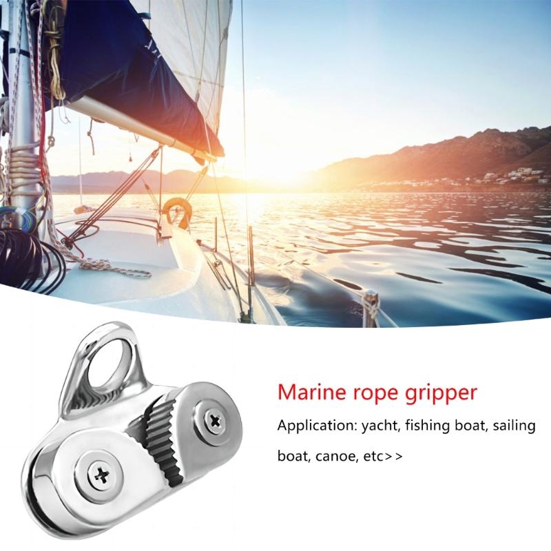 Steel Boat Fast Entry Cams Cleat With Leading Rings Bearing Rope Clamp Pilates Equipment Boat Cleats Kayak Marine