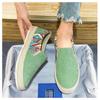 2025 Summer Autumn Men Canvas Shoes Breathable Men's Casual Shoes Slip-On Hemp Shoes Graffiti Espadrilles Women Footwear Flats