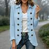Women's Fashion Long Sleeve Ruffle Button-Front Cardigan Jacket for Daily Casual Wear