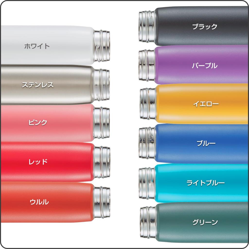 Tiger Thermos Water Bottle 350ml Hot Water OK One Push Stainless Bottle Easy to Use with One Hand Mug Thermal Insulation Light Blue [WEB Exclusive]