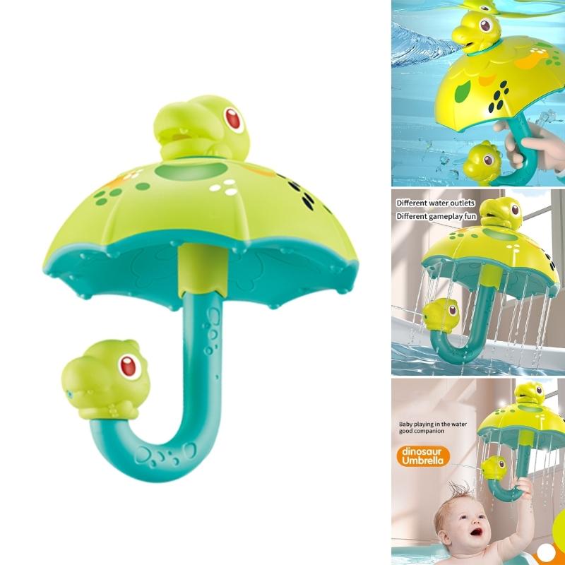 Creative Cartoon Dinosaur Umbrella Showerhead Bath Toy For Children Bathing Time Fun Interactive Shower Toy for Kids