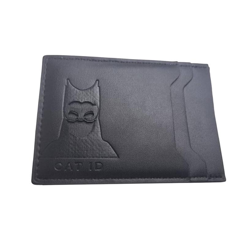 

Кожаный Стиль Идентификационный Клип для Карты с Персонажем Ажурный Дизайн Персонажа Несколько Отделений для Карт Хранение Защитный Чехол Подарок