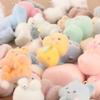 Plush 3D Cute Keychain Pendant Soft Flocked Material Key Ring Accessory for Car Keys Bag Decoration Durable Lightweight Design