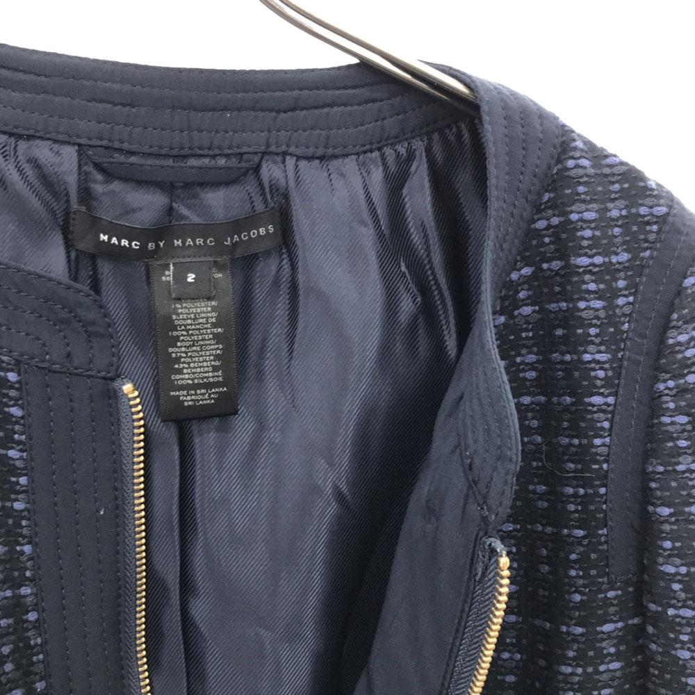 MARC JACOBS Long sleeve Skirt suit Setup 2 Navy system With pocket Women Used