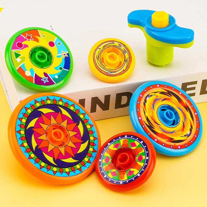 Kinder Stapelkreisel Spielzeug Blendendes Mehrschichtiges Drehendes Spaß-Geschmacks-Werfer Jungen Drehendes Lustiges Spielzeug Kinderspielzeug Geburtstagsgeschenk