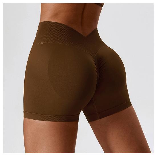 New Seamless High Waisted Yoga Shorts, Cinching And Lifting Hips, Fitness Pants For Wearing, Running And Sports Shorts For Women