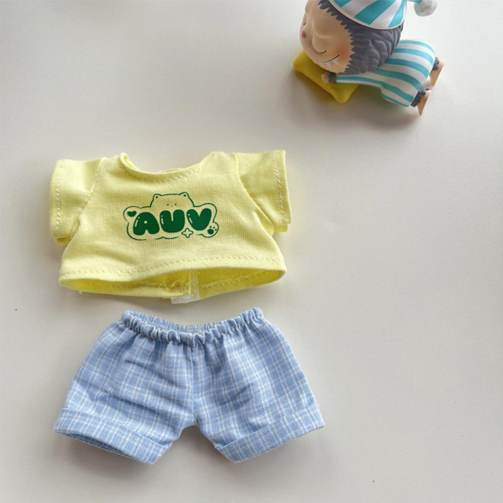 

Для 17 см Кукольная одежда Лабубу Модная одежда Толстовки Кукольная одежда Цветовые толстовки Кукольные аксессуары Милые украшения Маленькая одежда 02