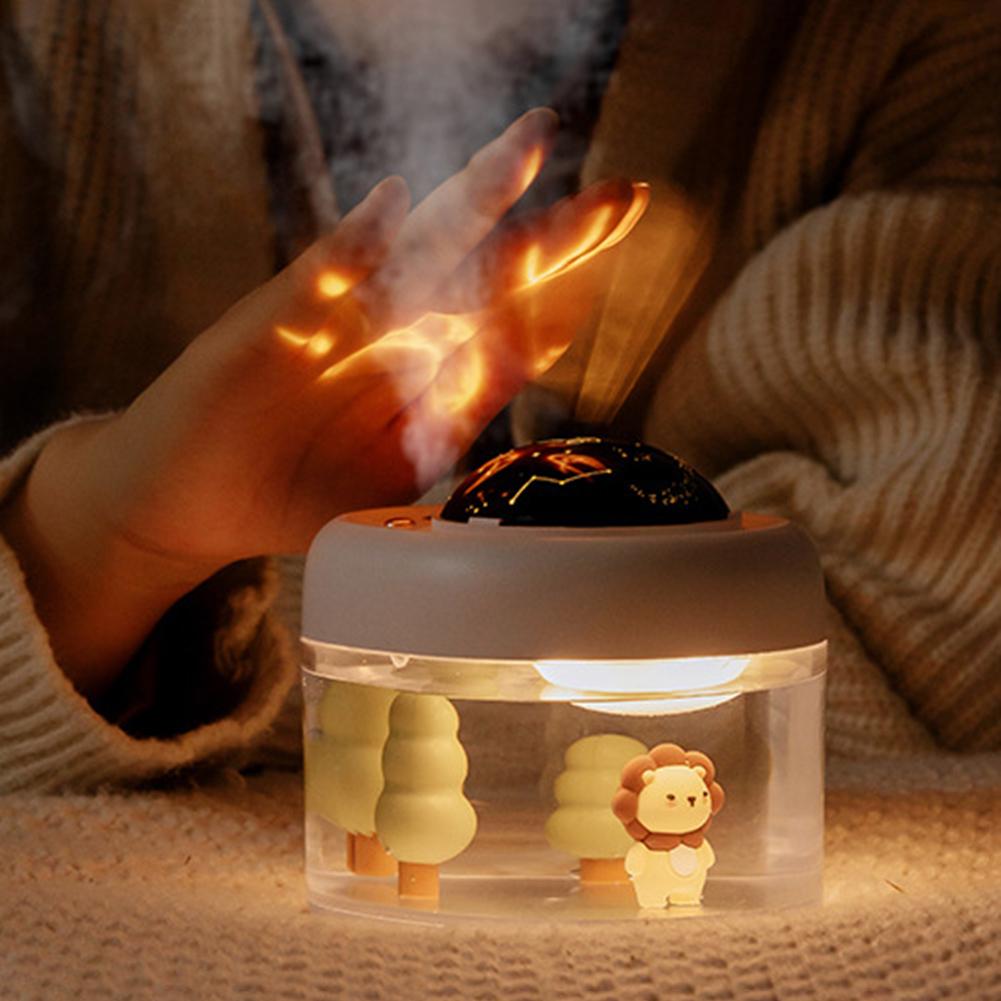 Nawilżacz powietrza Cool Mist z lampką nocną i projektorem gwiazd Nawilżacz powietrza do sypialni Prezenty dla dzieci Dorosłych Boże Narodzenie Urodziny