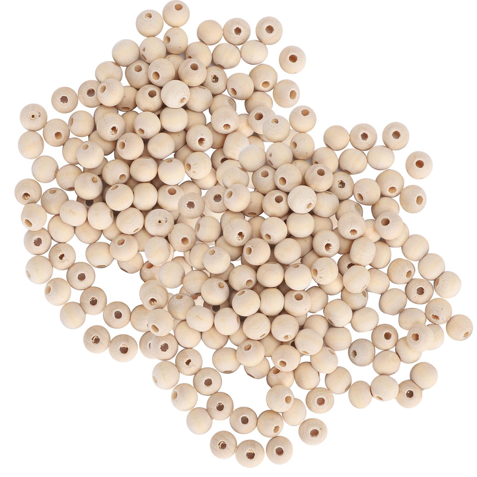 

5 пакетиков деревянных бусин круглые ручной работы DIY неокрашенные материалы для рукоделия 4мм6мм8мм10мм(Кулер