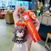 Portachiavi in ​​silicone con simpatico personaggio di Genshin Impact, adorabile statuetta in PVC per borse e telefoni.