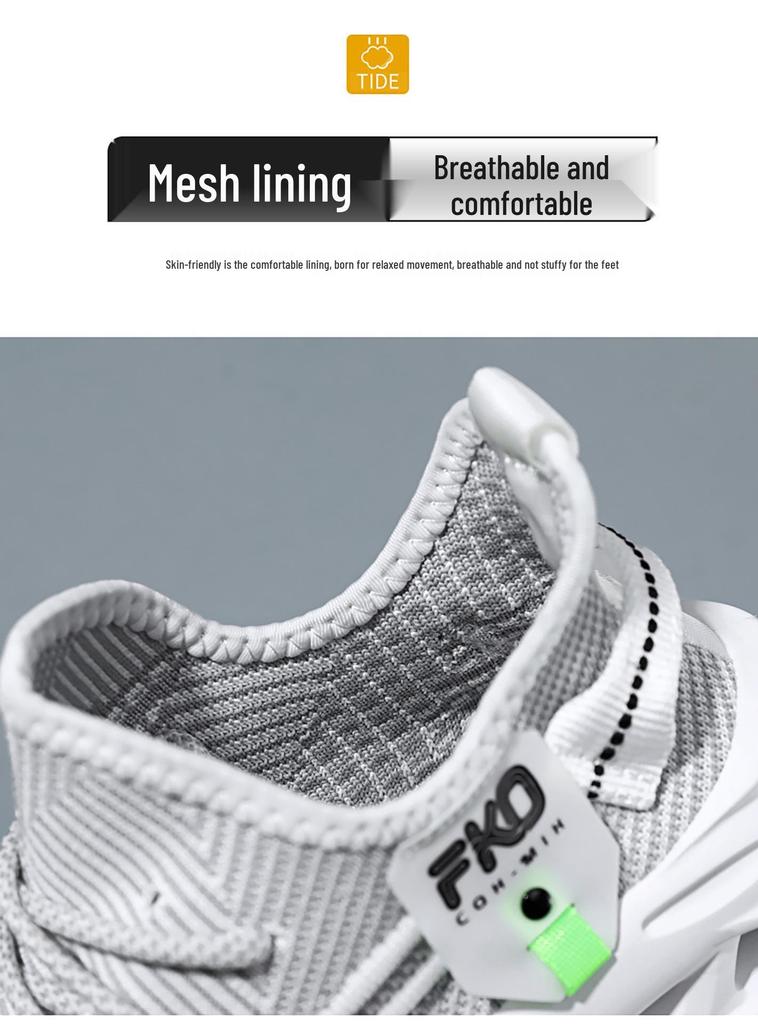 Unisex Coconut Flyknit Breathable Blade Sole Casual Sports Shoes