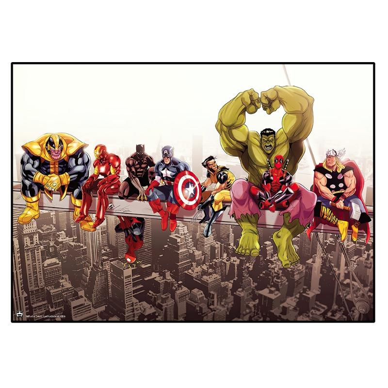 Disney Marvel Super Hero Poster Spiderman Hulk Iron Man Canvas Painting Wall Art HD Avengers Picture Room Decor Children's Gifts
