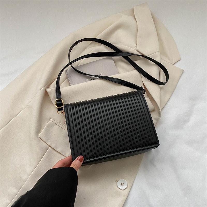 

Fashionable Street Style Pu Mini Square Bag Elegant Single Shoulder Crossbody Purse Perfect For Everyday Wear In Various Colors чёрный
