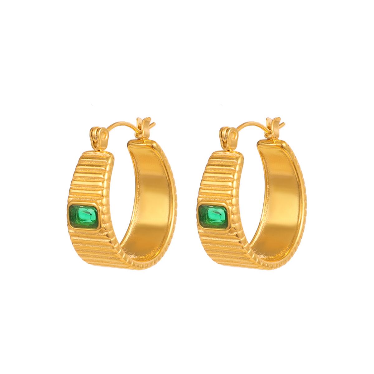 

1 пара серег с квадратным цирконием из нержавеющей стали 316L с резьбой для женщин и пар с уникальным дизайном, вечерние ювелирные изделия, подарочные аксессуары 3mm золотой