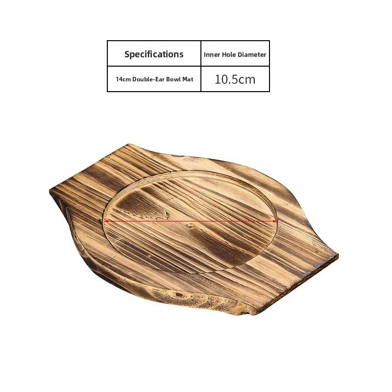 

Heat Resistant Wood Board Pad Iron Board BBQ Stone Pot Sand Pot Pad High Temperature Resistant Anti Scalding Pad Board Rectan...