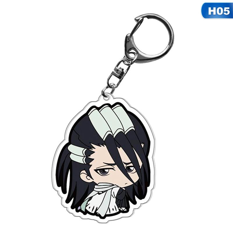 Bleach Anime Acryl Schlüsselanhänger Kurosaki Ichigo Kuchiki Rukia Byakuya Grimmjow Jeagerjaques