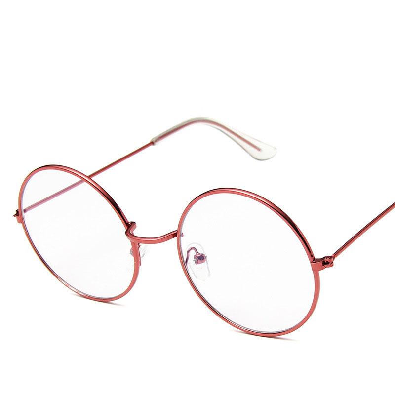 

Computer Glasses Frame Women Men Exquisite Round Metal Eyewear Party Travel Female Male Fashion Glasses
