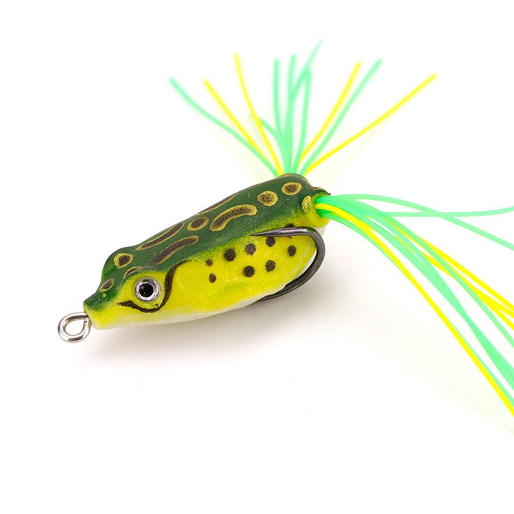 1pack Frog Soft Fishing  Bait Thunder Frog Bionic Lures With Double Hook Fishing Supplies