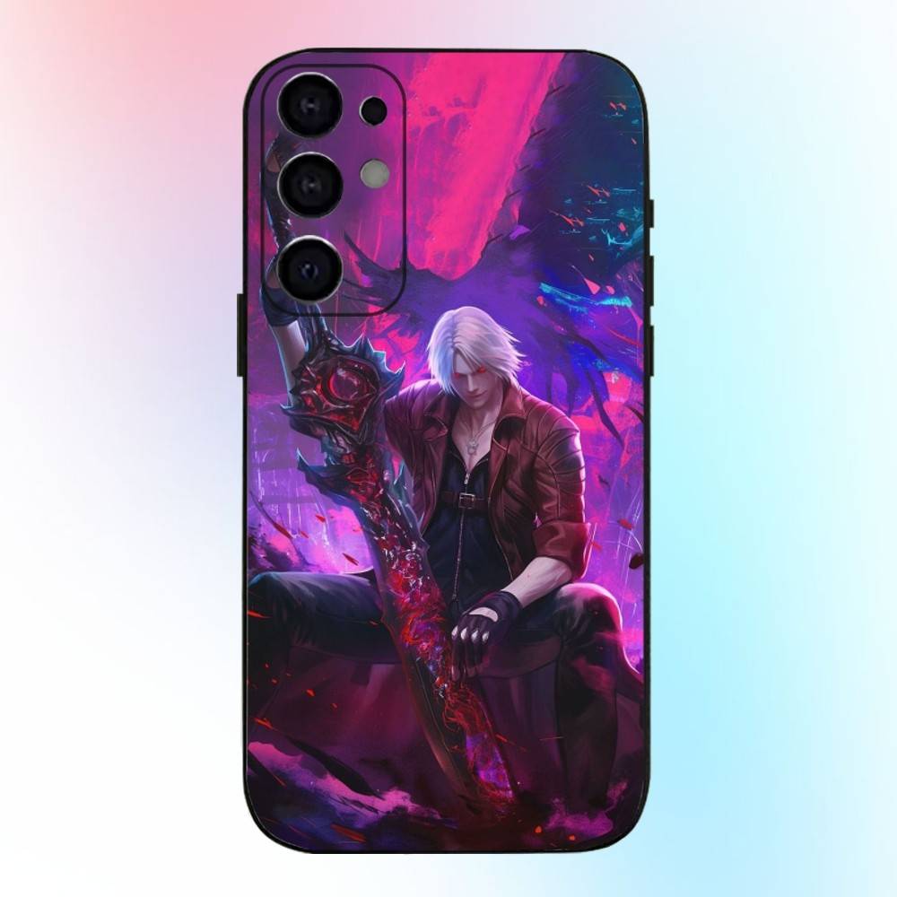 Game D-DEVIL MAY C-Cry Phone Case For Samsung S25,S24,S21,S22,S23,S30,Ultra,S20,Plus,Fe,Lite,Note,10,9,5G Black Cover