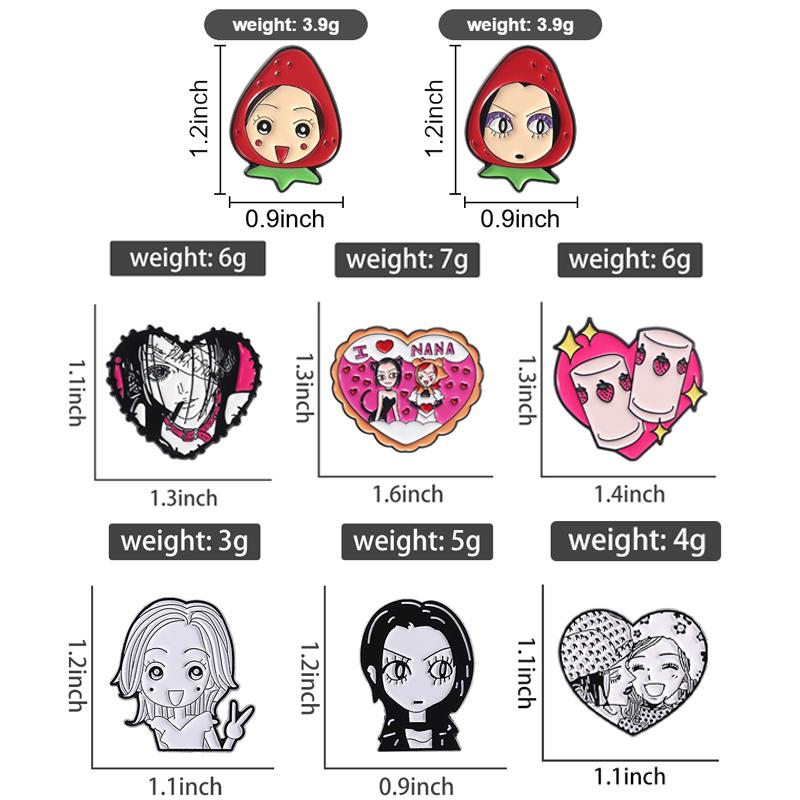 Xiaomi Anime Girls Collections Enamel Pins Cartoon Manga Character Brooches Clothing Lapel Badge Fashion Jewelry Gifts for Fans Friends