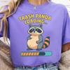 Racoon T Shirt Trash Panda Loading S Crewneck Funny Vintage Graphic Slightly Breathable Comfortable Stretched Versatile