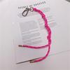 Pack of 4 Rope Key Rings Stylish Rope Keychain Fashionable Key Adornment Key Holder Key Clip Suitable for Daily Use
