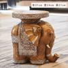 North Elephant Shape Shoe Changing Stool Home Practical Floor Decor Entrance Shoe Stools Tea Table Home Resin Storage Rack