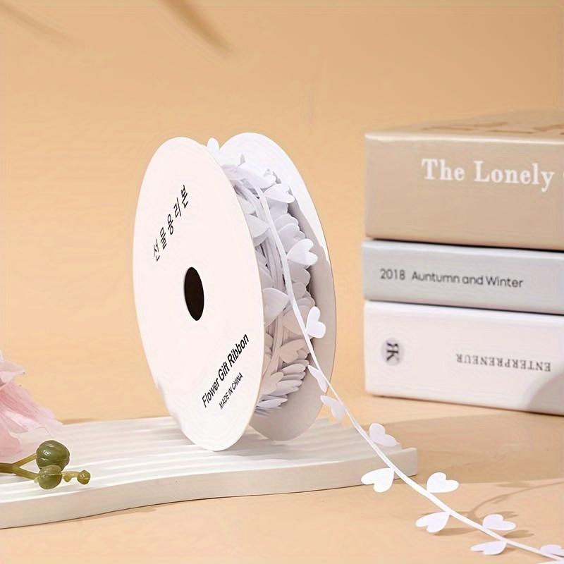 

1 Roll -354 Inch Connected Love Webbing,Gift Wrapping Tape,Clothing Decoration Tape,Holiday Decoration,Valentine s Day Packaging