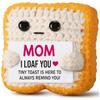 Poupée Toast Positive au Crochet Drôle Avec Carte Décoration de Maison et de Chambre Poupée Toast Tricotée à la Main Ornement de Bureau Cadeaux de Noël
