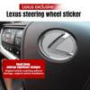 Autocolante cu logo metalic pentru volan, proces de înaltă calitate placat electric, 64mm 77mm, pentru Lexus ES240 ES250 IS250 LX460 RX270 RX300 RX350