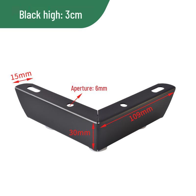 Nordic L-Shaped Metal Furniture Legs for Sofas, Tables, and Cabinets